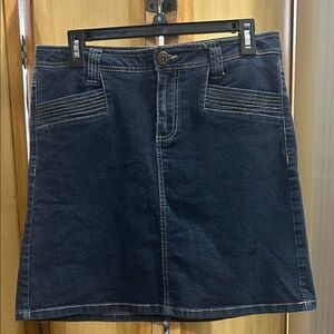 Baccini Indigo Denim Mini Skirt